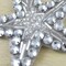 2.25" Rhinestone Star Beaded Applique Patch with Mesh and Iron On Backing
